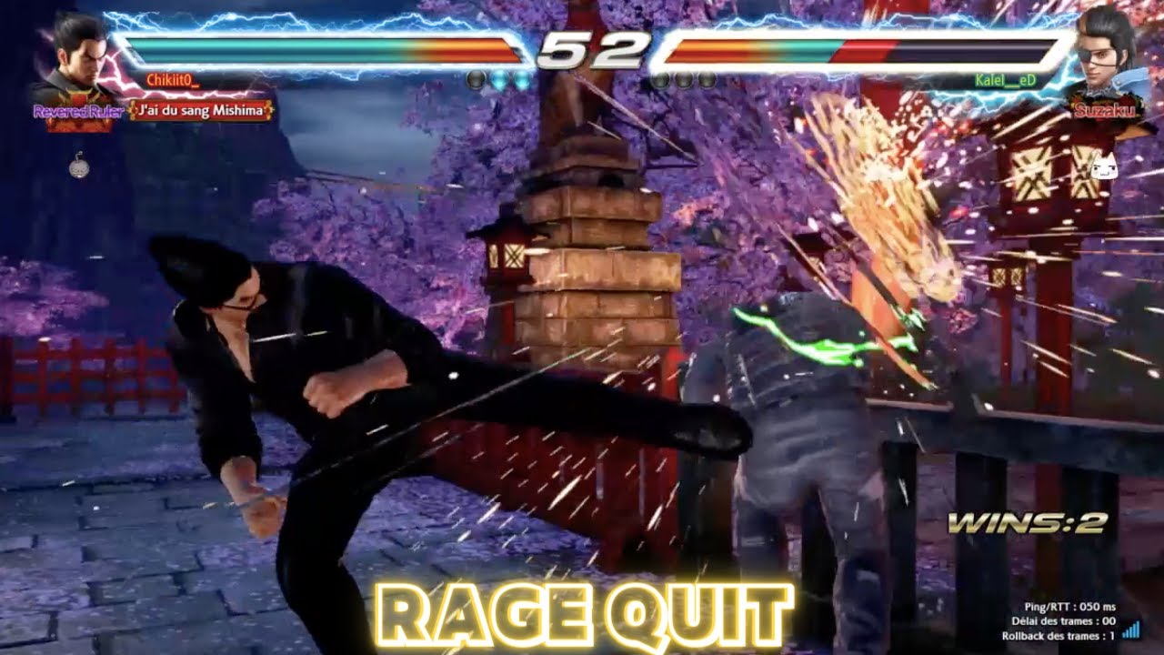 Kazuya Tech Trap = Rage Quit