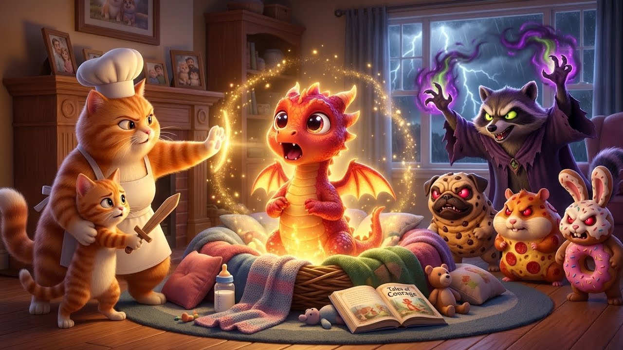 💜 Waiting for the Miracle - Mama Cat & Ginger Kitten Care for Dragon Egg with Love! 🥚✨