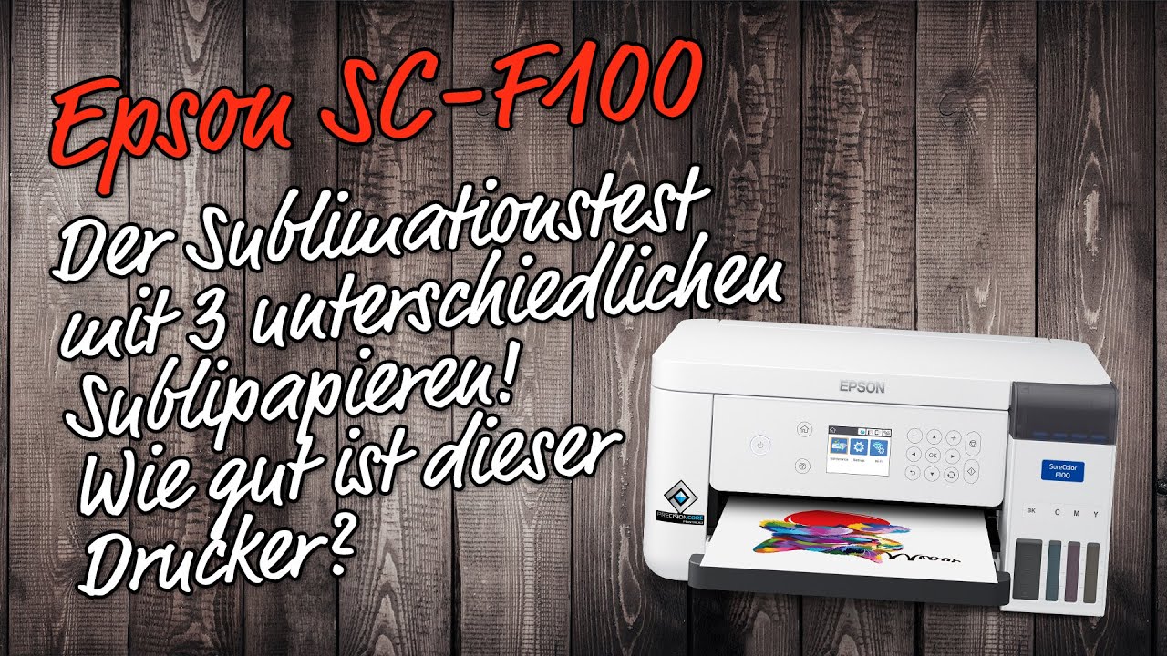 Epson SC F100 Sublimationstest - Becher bedrucken mit 3 unterschiedlichen Papieren