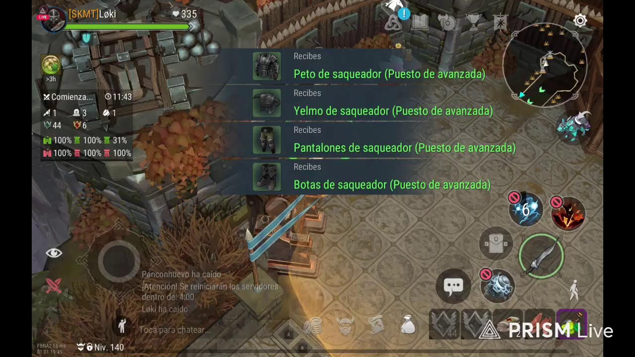 Un rato de chill en Frostborn (acabó mal xd)