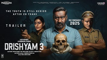 Drishyam 3 - Trailer | Ajay Devgn | Amitabh B, Tabu, Akshaye Khanna, Saurabh Shukla | New Movie 2025