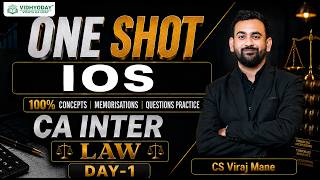 IOS (PART-1) ONE SHOT | Corporate and Other Law | CA INTER ZIDD REVISION | CS VIRAJ MANE