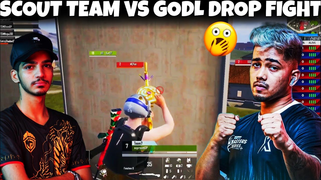 SCOUT TEAM Vs GODL Drop Fight🔥 | SCOUTOP Spray Shocked Everyone ...