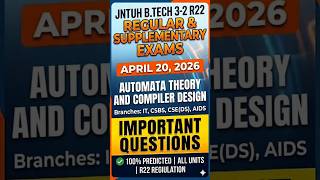 👉JNTUH ATCD Important Questions | B.Tech 3-2 Unit Wise PDF (Regular/Supply)👍🏼