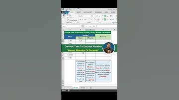 Convert Time To Decimal Number, Hours, Minutes Or Seconds 😮 #shorts