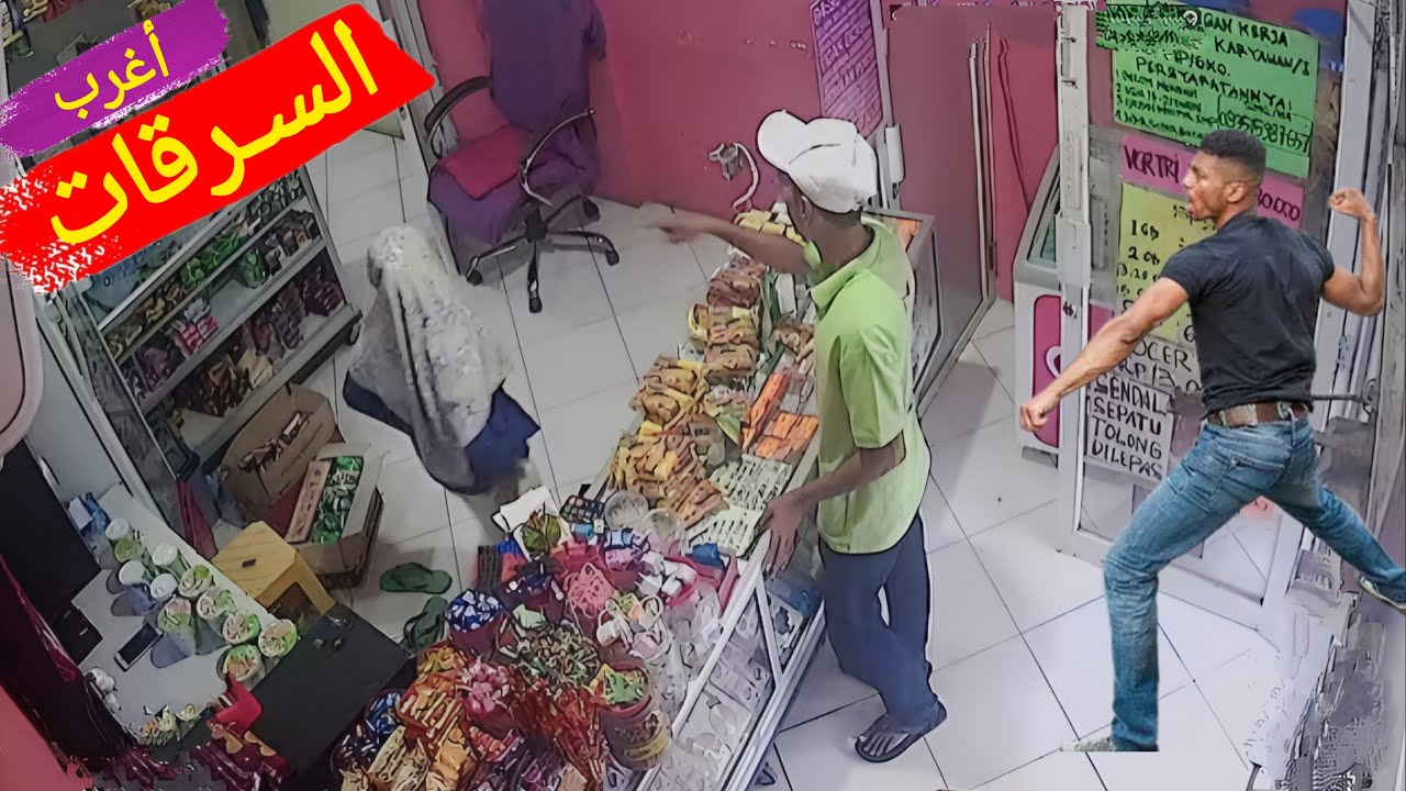 أغرب السرقات التي صورتها كاميرات المراقبة!! من أين جاء هذا البشر