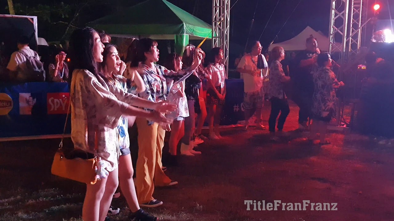 BNK48 beside stage Part 1 @ trang music festival 6  4K