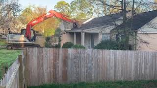 Excavator House Demo Time Lapse