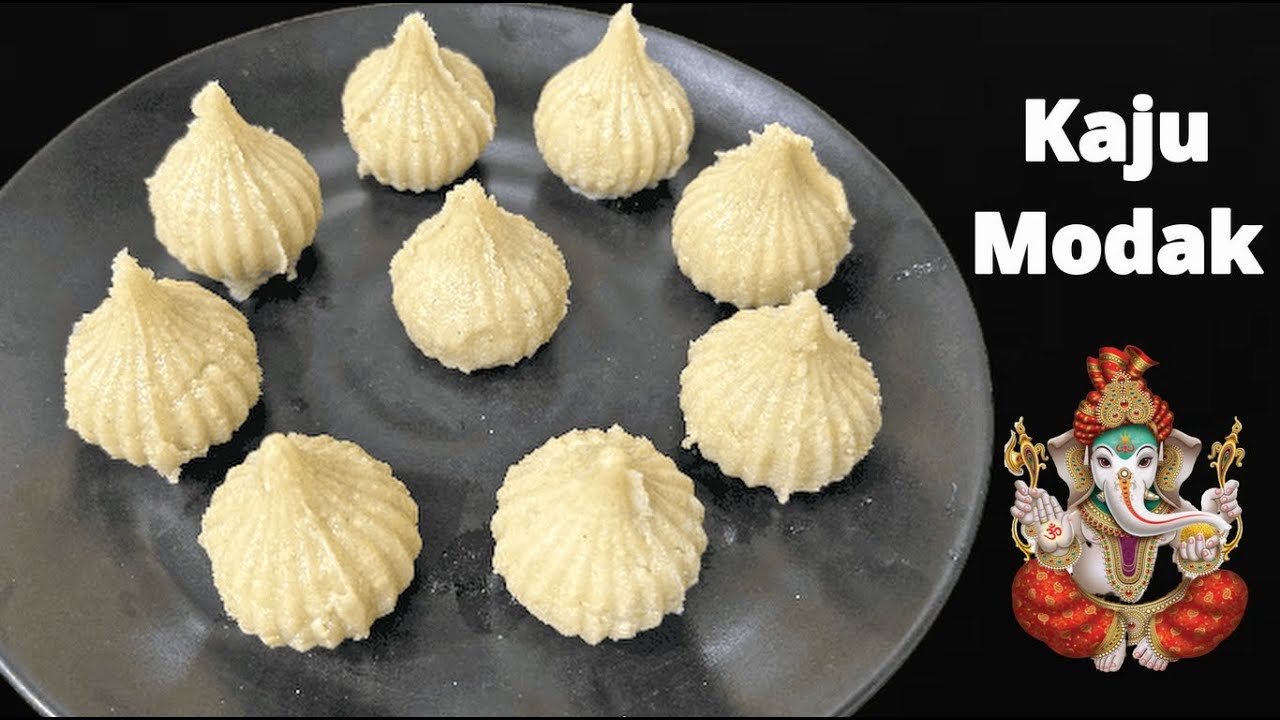 Fireless No Cook Kaju Modak | काजु मोदक | Ganesh Chaturthi Special ...