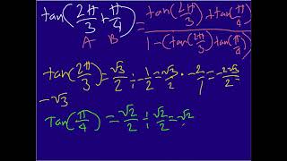 Sum and Difference Formula Tangent