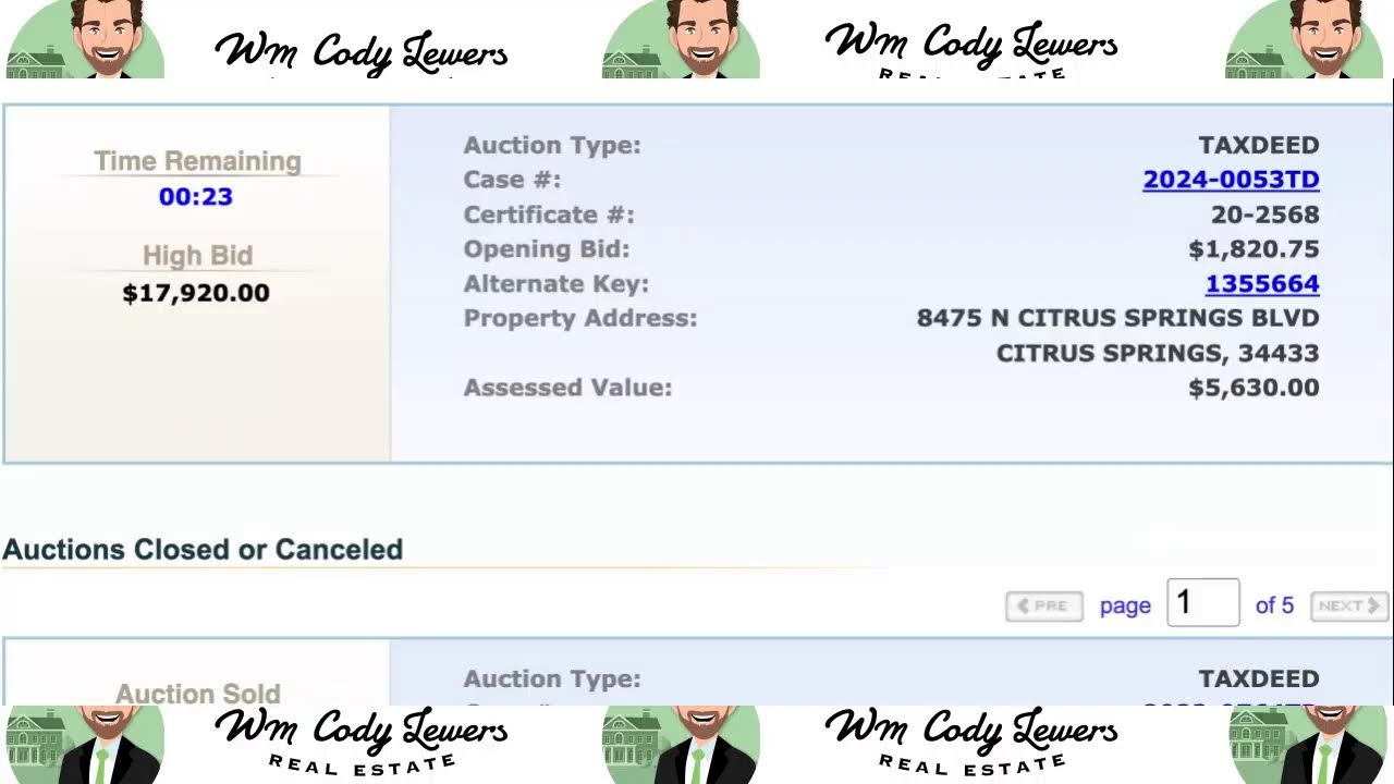 Citrus County Tax Deed Sale