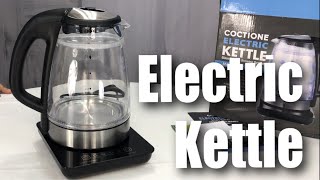 COCTIONE Glass Digital Double Wall Cool Touch Cordless Electric Tea Kettle Review