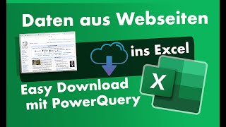 Powerquery Daten Von Webseiten Automatisiert Ins Excel Laden Crawling