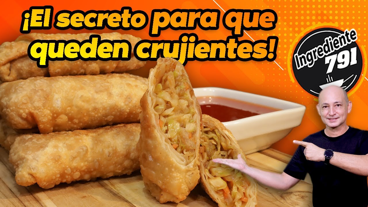 🥢 COMIDA CHINA en Casa: ROLLITOS PRIMAVERA Fáciles y Rápidos 🚀 Crujientes y Deliciosos.