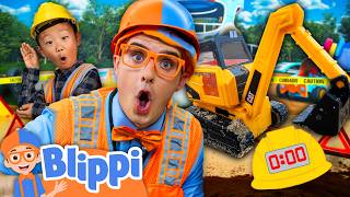 blippi s superfast excavator digging race