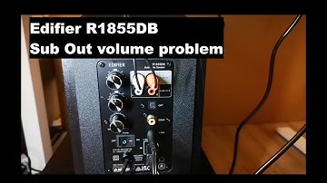 Edifier R1855DB Sub Out volume problem (+T5 subwoofer)