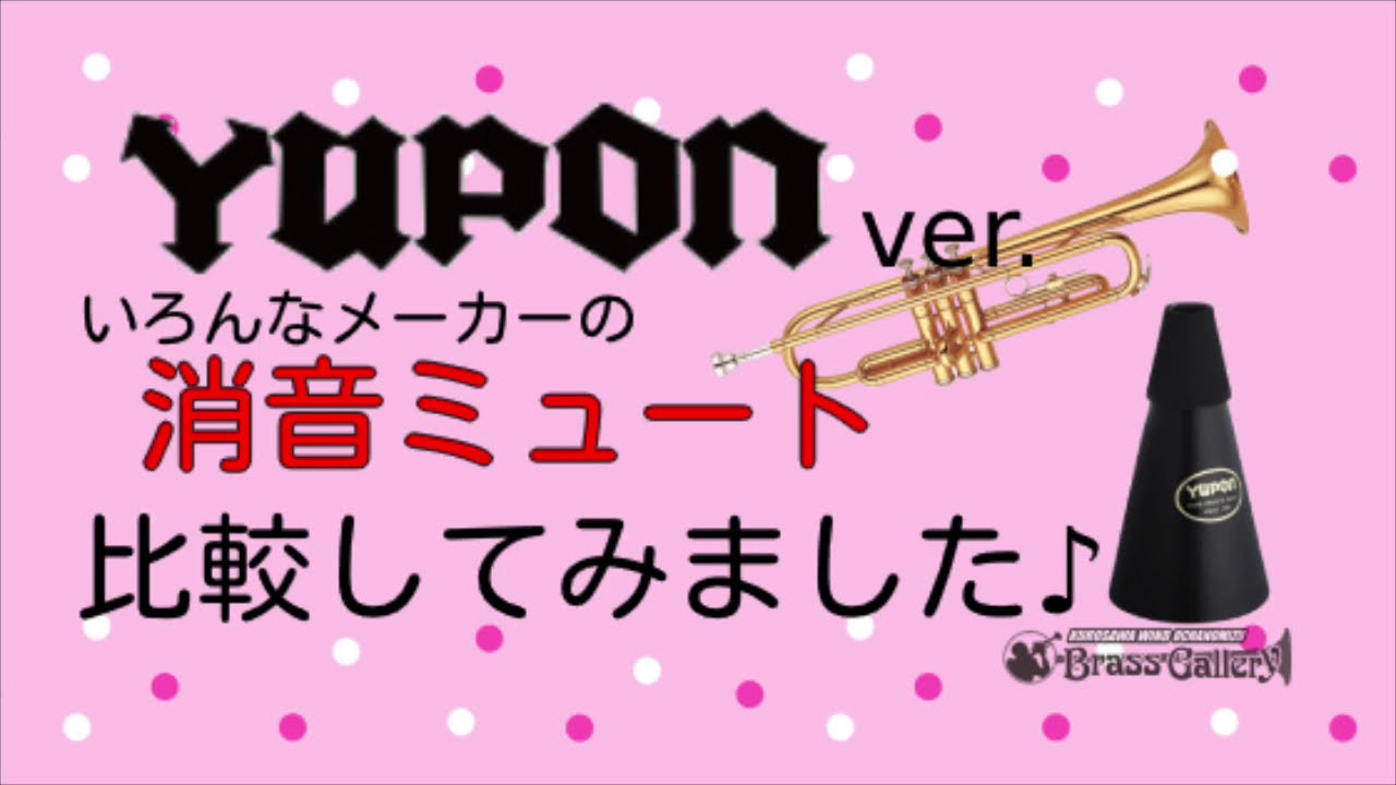 消音ミュート比較してみました♪《 ユポン プラクティスミュート ver．》