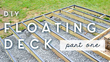 Can a floating deck be attached to house?