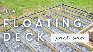 DIY Floating Deck | PART ONE | frame + moisture barriers