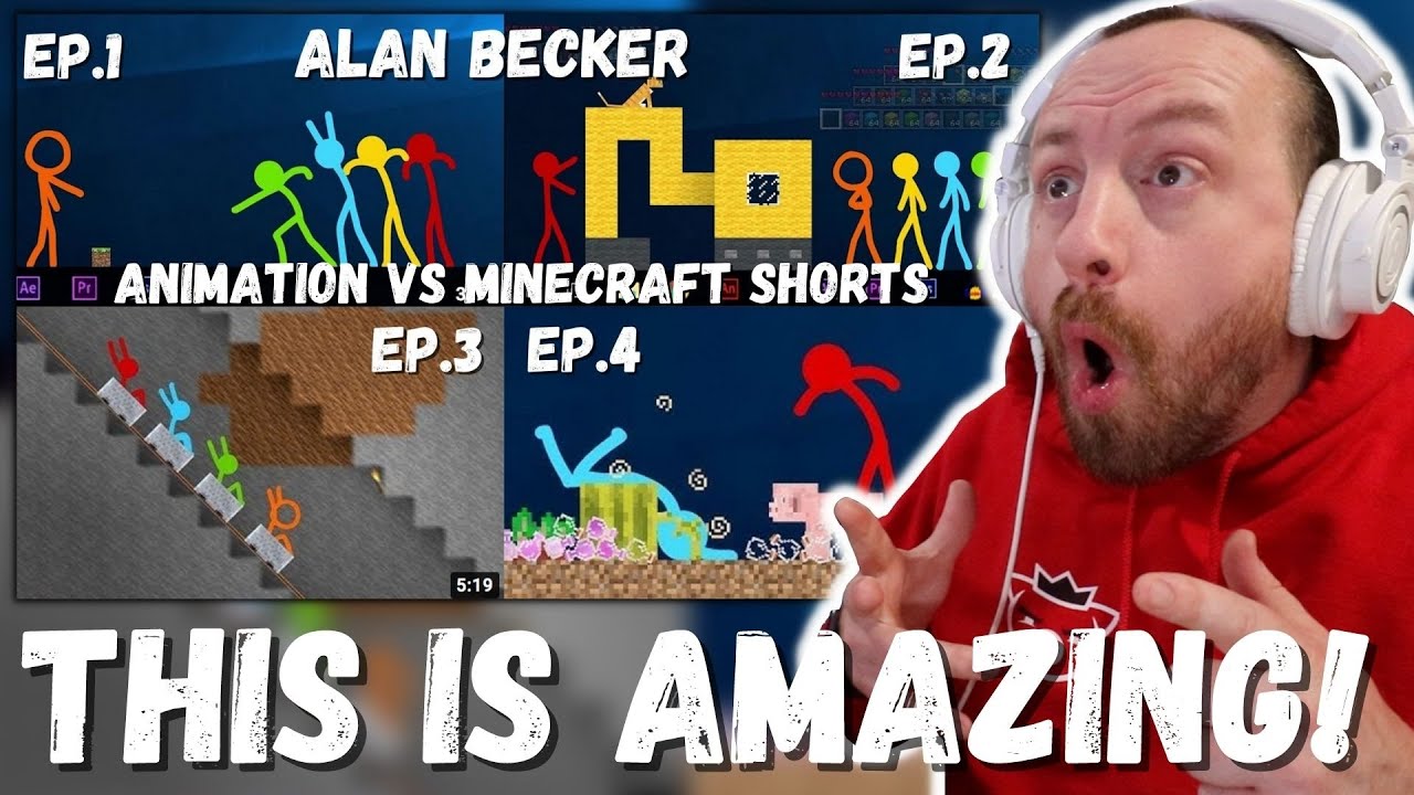 WATCHING Alan Becker for the FIRST TIME! (Animation vs. Minecraft (original)  REACTION!) 