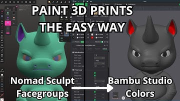 Easy Workflow: From Nomad Sculpt Facegroups to Bambu Studio Colors
