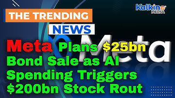 Meta plant obligatieverkoop van $ 25 miljard, terwijl AI-uitgaven leiden tot een aandelenrally va...