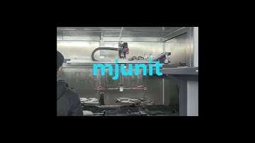 mjunit spray painting XYZ 3 axis gantry sliding table module automatic spraying belt guide rail