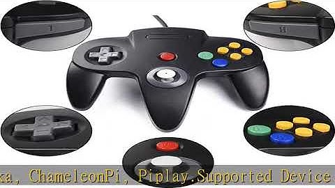 2 Pack USB Wired N64 Controller, suily Classic N64 PC Gamepad Joystick Controller for Windows PC MA