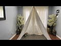 (DIY) How to make a tepee tent and decorate with flowers?