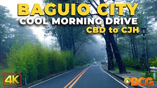 Cool Morning Baguio City Drive From CBD to CJH