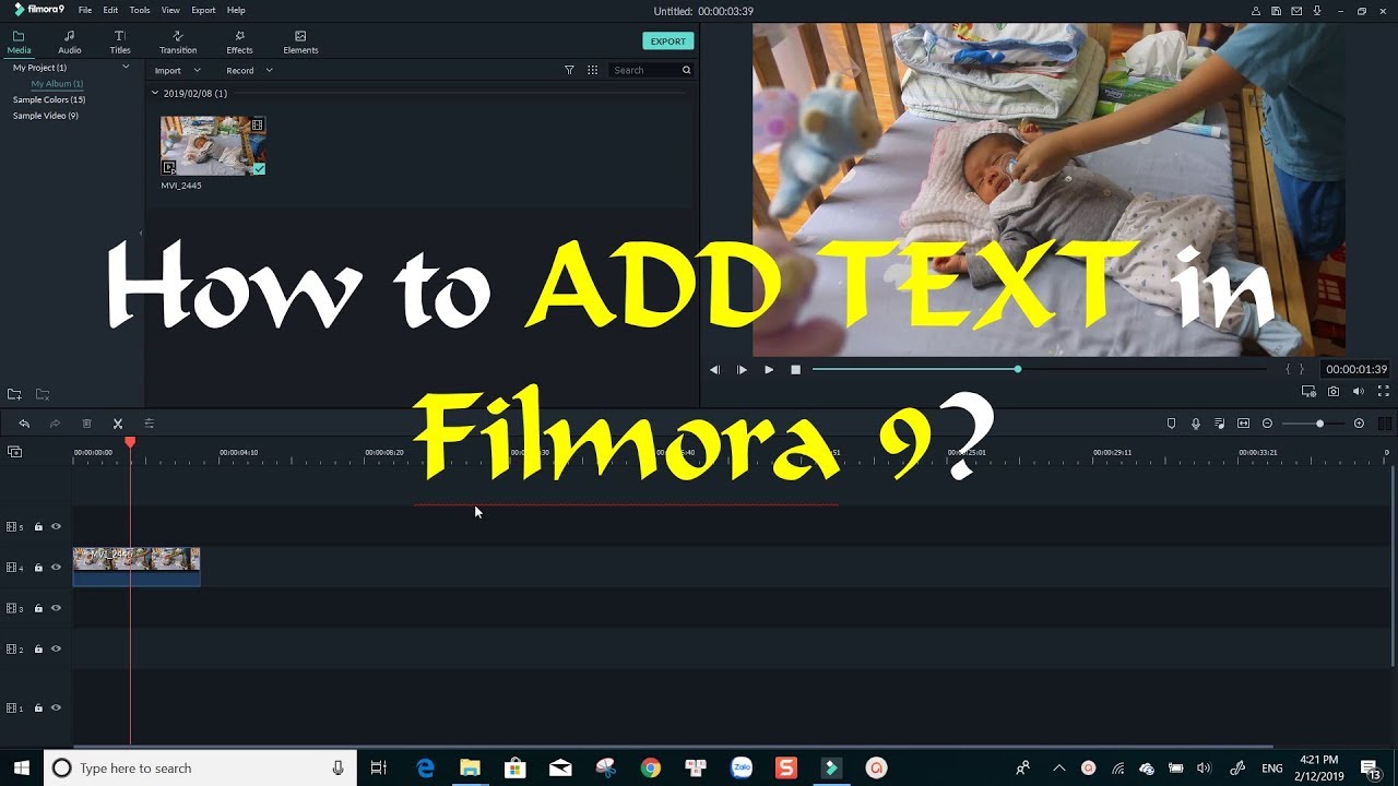 How To Add Text to Video - Filmora 9 Tutorial - YouTube