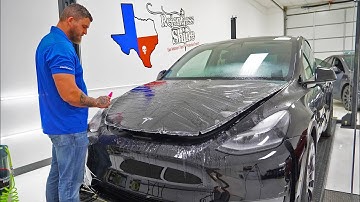 Satisfying Paint Protection Film ASMR On A 2021 Tesla Model Y! (Relentless Shine San Antonio, Texas)
