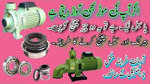 injector water pump repair/bearing and water seal replace