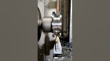 CNC Machine v grooving pulley || CNC Machine pulley || #shortsfeed #shorts #virqlshorts