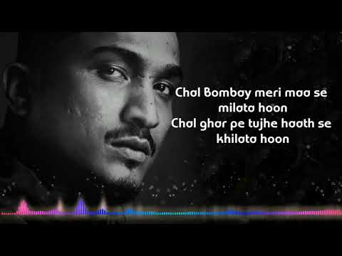 Chal Bombay | divine | song lyrics Jab mere sath thi woh, meri khaas thi woh song Music official