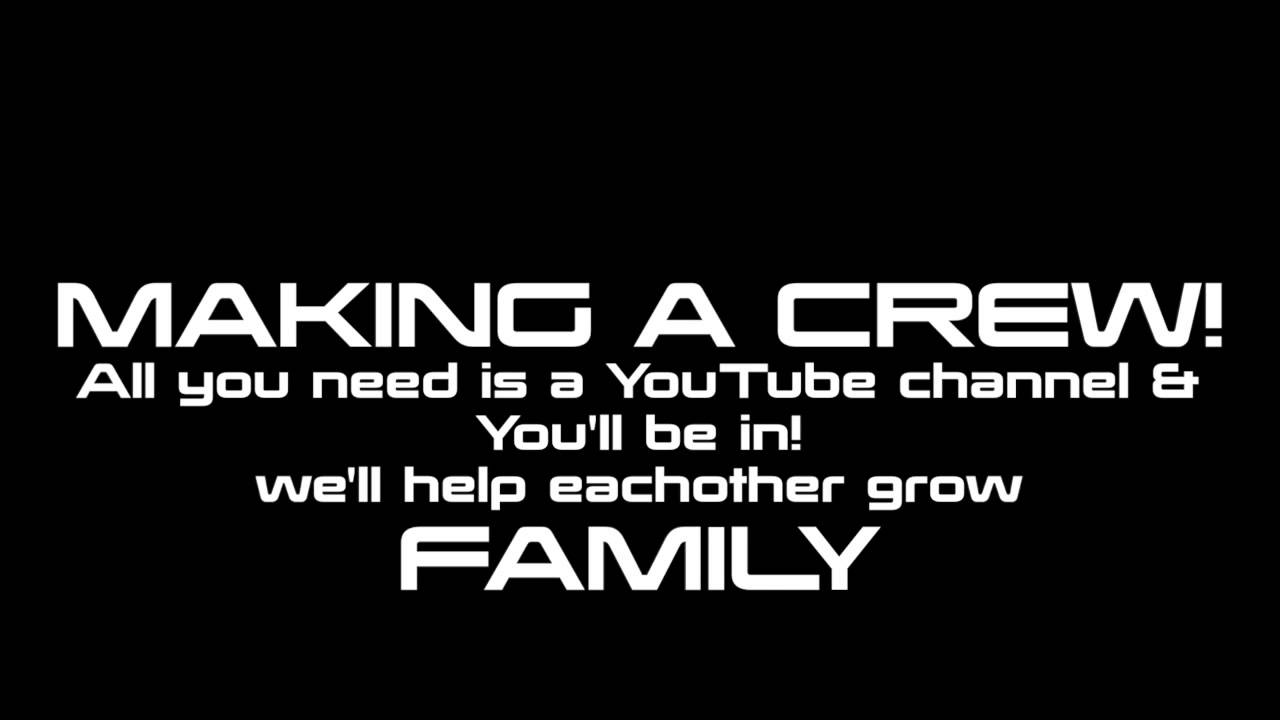 Making A YouTube Crew! (JOIN NOW!)