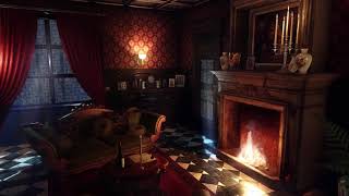 Victorian Lounge During a  Thunderstorm (Ambience)