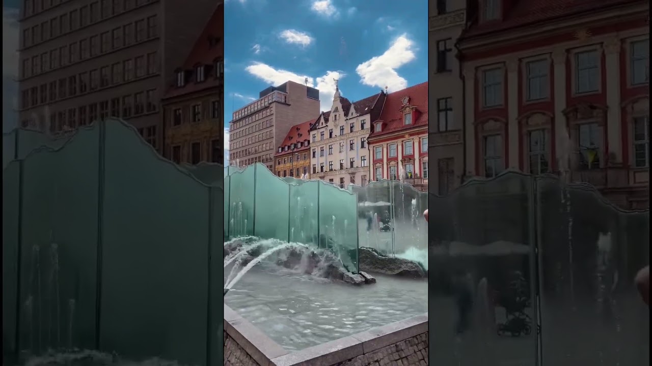 The fountain in Poland. 