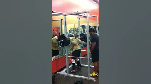 Barron squats massive weight