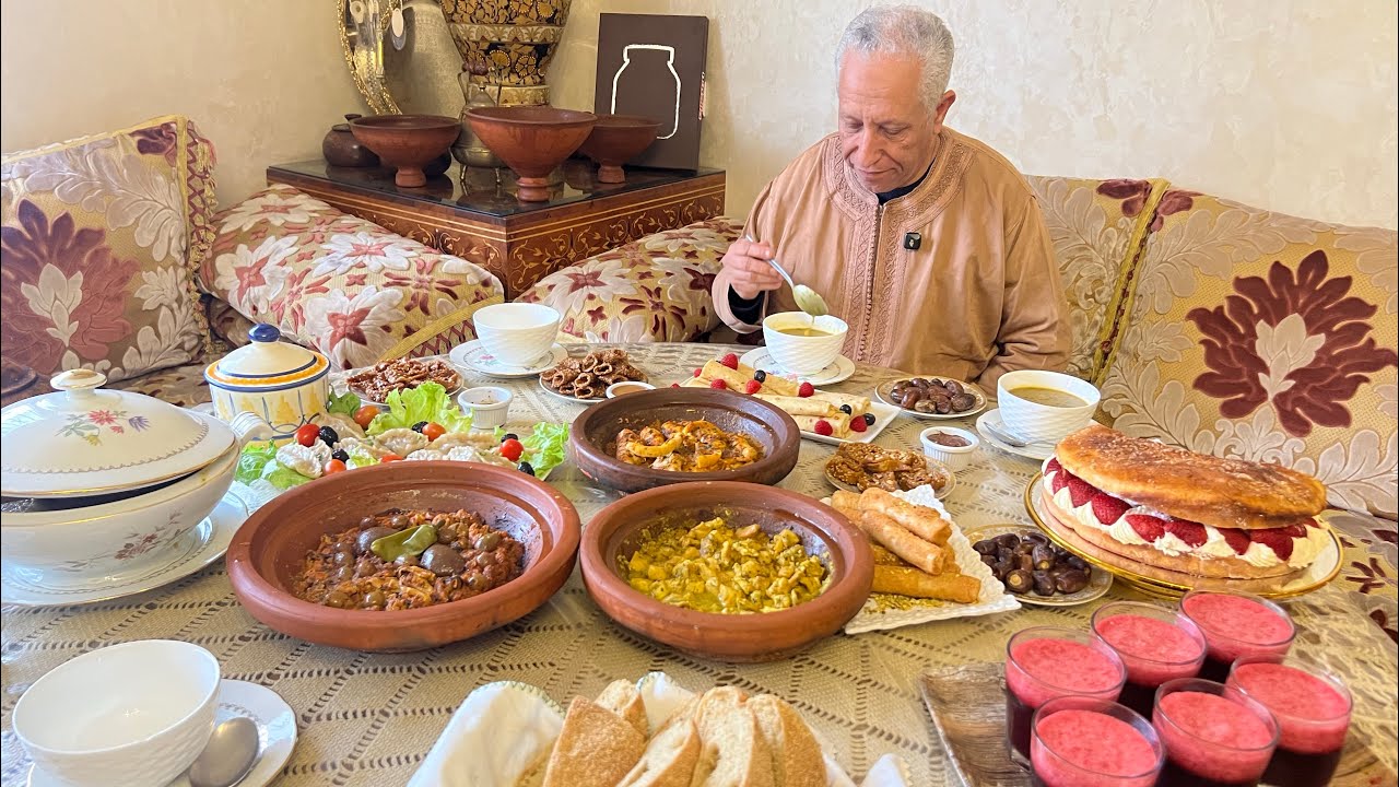 أول مائدة رمضان وجدت ليهوم 3 شهيوات في طويجنات بيزروچ،بيض السمك و الدجاج مشرمل لذاذ ساهلين فالتحضير