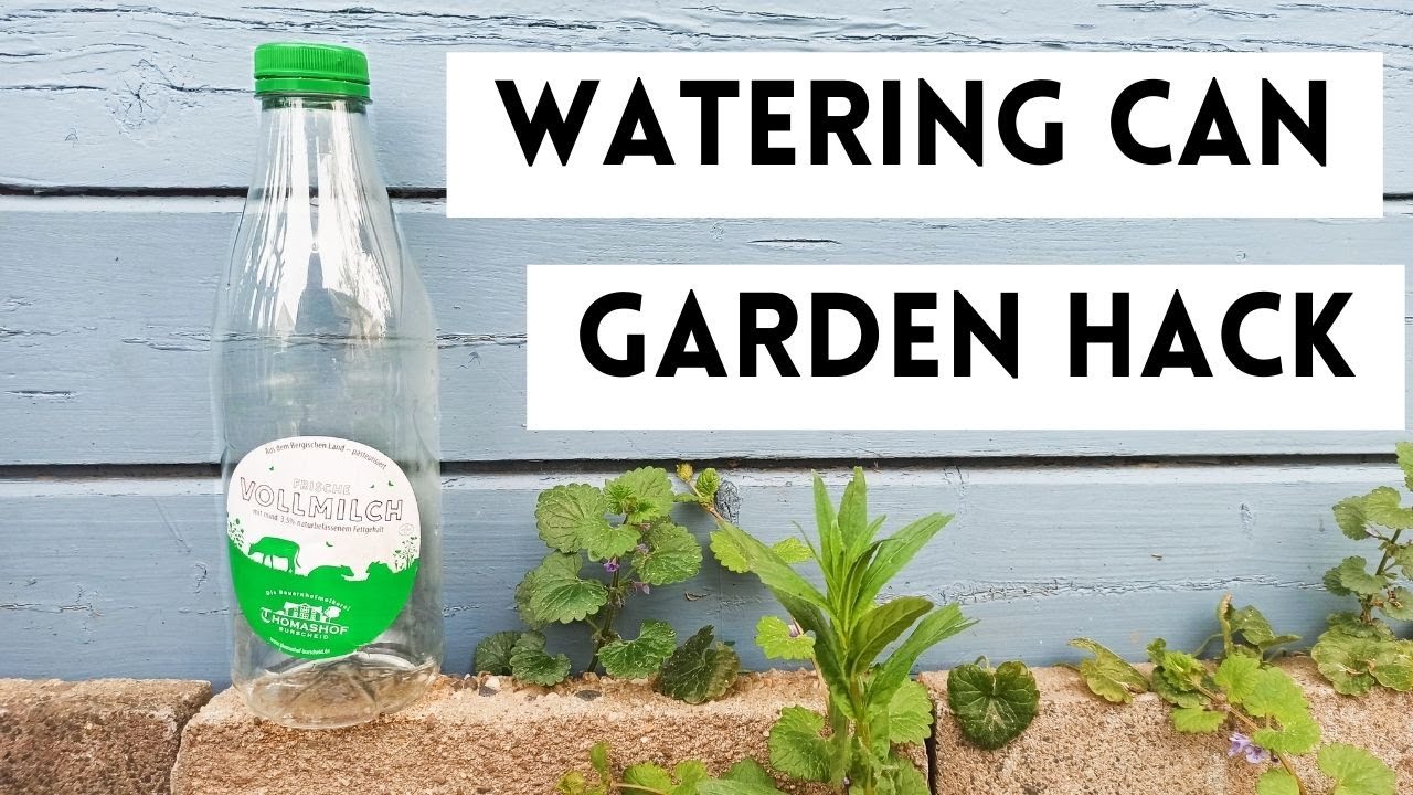 watering can DIY garden hack YouTube