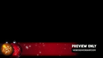 Christmas Ornaments Lower Thirds Alpha Channel 1080p