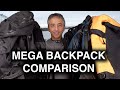 Backpack comparison for expeditions backpacking traveling climbing