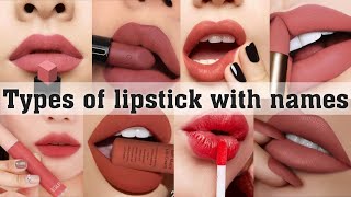 Types of lipstick with names||THE TRENDY GIRL
