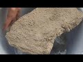 Asmr - Grainy yellow Sand big Slabs Crumbling in water 💦|| Satisfying Relaxing Asmr
