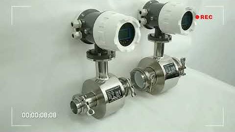 Sanitary tri-clamp connection mag flow meter