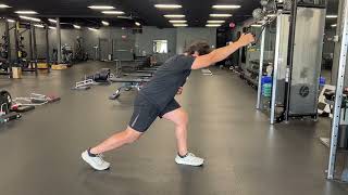 Split Stance 1-Arm Cable Pulldown // Achieve Sports Performance & Personal Training