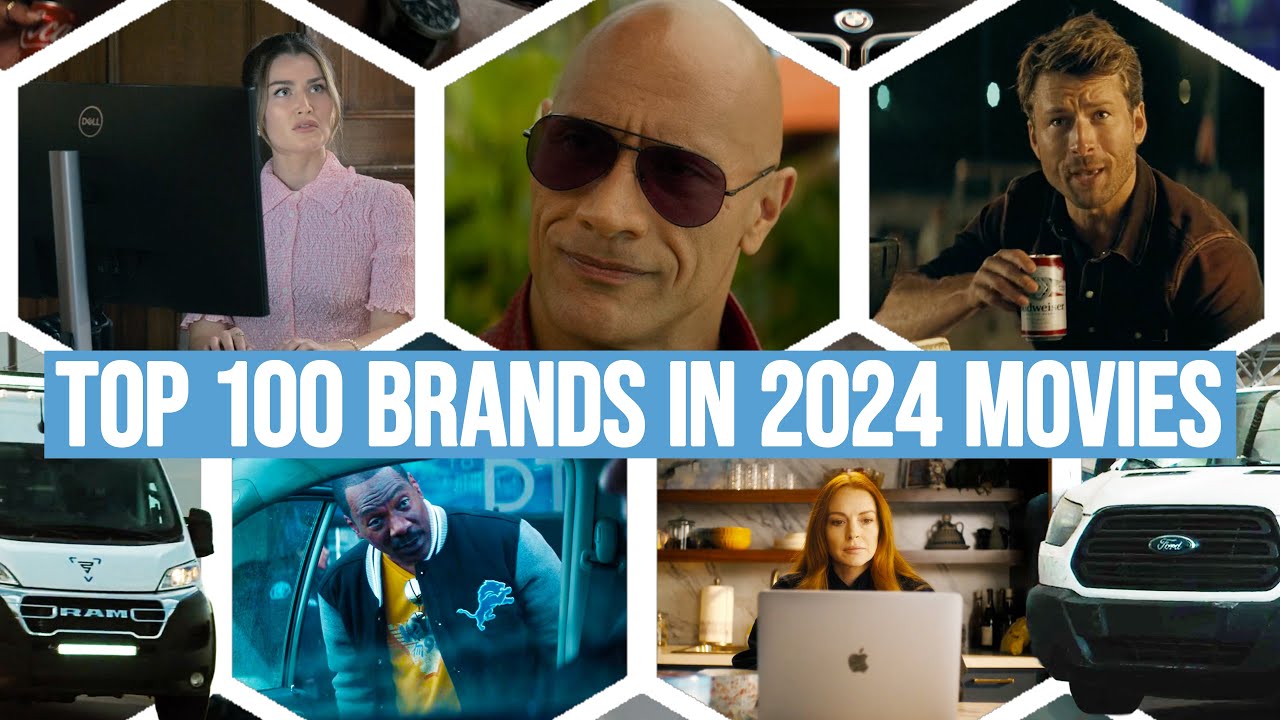 top 100 product placement brands in 2024 movies