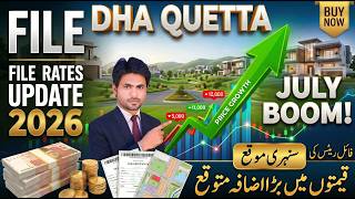 DHA Quetta 1 Kanal Barcode & Affidavit File Rates | Big July Market Price Jump Expected