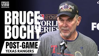 Bruce Bochy Reacts to Texas Ranger Winning First World Series in Franchise History \& 4th WS Win